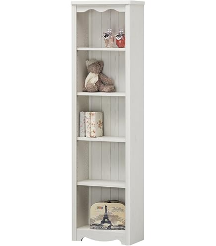 Amazon｜キャビネット 本棚ホワイト 白 おしゃれ 完成品 幅61cm 木製